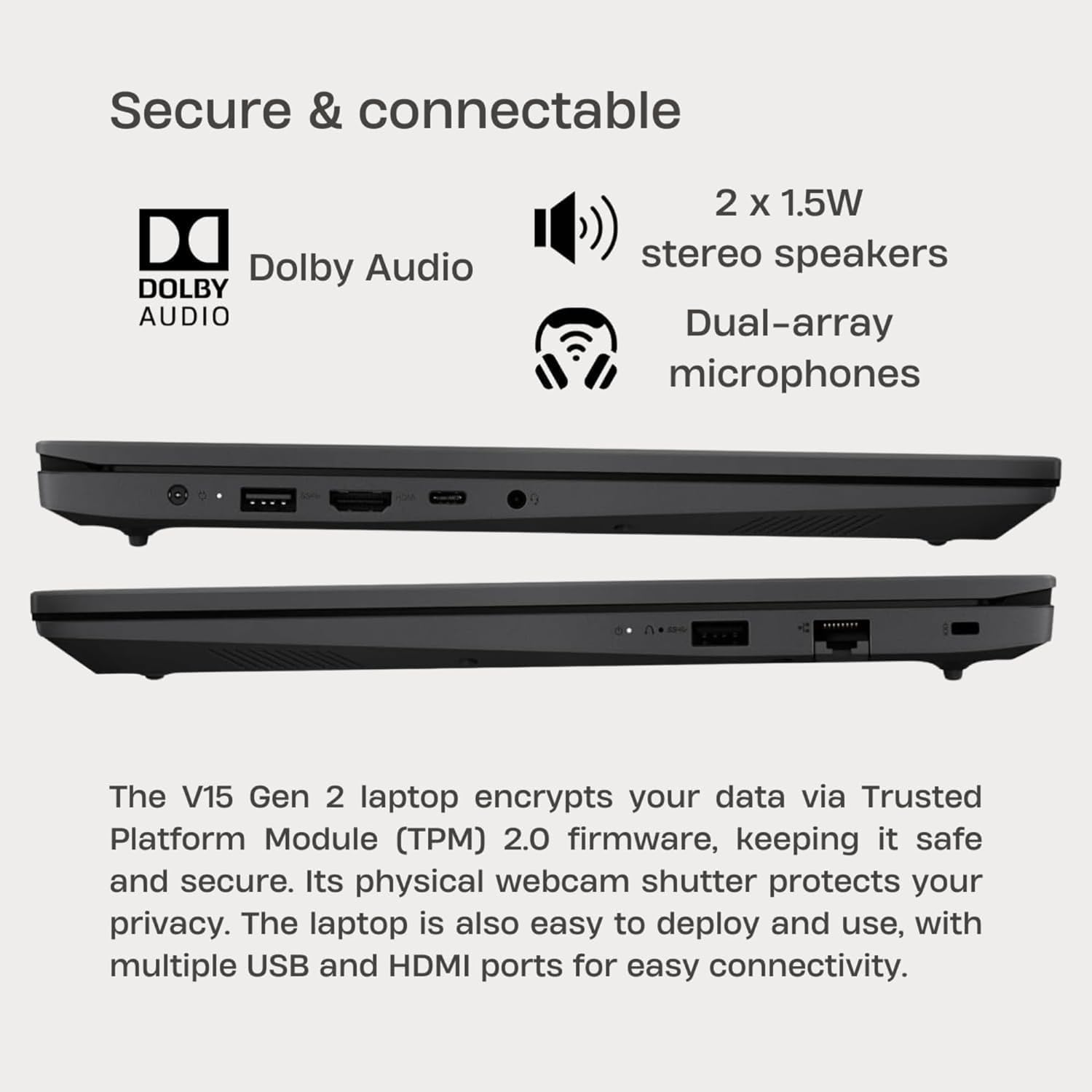 ちーページ Amazon.com: Lenovo V15 Business Laptop Computer, 15.6